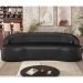 Sofá 5 Lugares para Sala de Estar Living 300cm Theo D06 Sintético Preto - Mpozenato