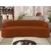 Sofá 5 Lugares para Sala de Estar Living 300cm Theo D06 Veludo Laranja - Mpozenato