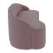 Sofá 5 Lugares para Sala de Estar Living 300cm Theo D06 Veludo Rosa - Mpozenato