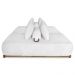 Sofá 6 Lugares Ilha 2 Módulos 220cm Viero S06 Boucle Branco - Mpozenato
