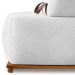 Sofá 6 Lugares Ilha 2 Módulos 220cm Viero S06 Boucle Branco - Mpozenato