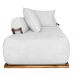 Sofá 6 Lugares Ilha 2 Módulos 220cm Viero S06 Boucle Branco - Mpozenato