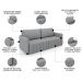Sofá Cama Casal Retrátil 2 Lugares 192cm Atlas M22 Linho Cinza - Mpozenato