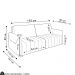 Sofá Cama Casal Retrátil 2 Lugares 192cm Atlas M22 Linho Cinza - Mpozenato