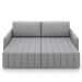 Sofá Cama Casal Retrátil 2 Lugares 192cm Atlas M22 Linho Cinza - Mpozenato