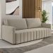 Sofá Cama Casal Retrátil 2 Lugares 192cm Atlas M22 Suede Bege - Mpozenato