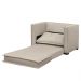 Sofá Cama Solteiro Berlim B10 Suede Bege - Mpozenato