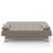 Sofá Cama para Sala de Estar Quarto 193cm Bela M22 Suede Bege - Mpozenato
