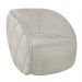 Sofá Decorativo 3 Lugares 288cm com Almofadas e Poltrona Zion M22 Bouclê Branco - Mpozenato