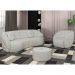 Sofá Decorativo 3 Lugares 288cm com Almofadas e Poltrona Zion M22 Linho Cru - Mpozenato