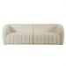 Sofá Decorativo 3 Lugares 292cm e Poltrona Meris M22 Bouclê Cru - Mpozenato
