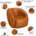 Sofá Decorativo 4 Lugares 318cm com Almofadas e Poltrona Zion M22 Sintético Caramelo - Mpozenato