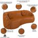 Sofá Decorativo 4 Lugares 318cm com Almofadas e Poltrona Zion M22 Sintético Caramelo - Mpozenato