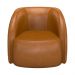 Sofá Decorativo 4 Lugares 318cm com Almofadas e Poltrona Zion M22 Sintético Caramelo - Mpozenato