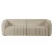 Sofá Decorativo 4 Lugares 332cm e Poltrona Meris M22 Bouclê Bege - Mpozenato