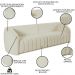 Sofá Decorativo 4 Lugares 332cm e Poltrona Meris M22 Bouclê Cru - Mpozenato