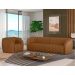 Sofá Decorativo 4 Lugares 332cm e Poltrona Meris M22 Sintético Caramelo - Mpozenato