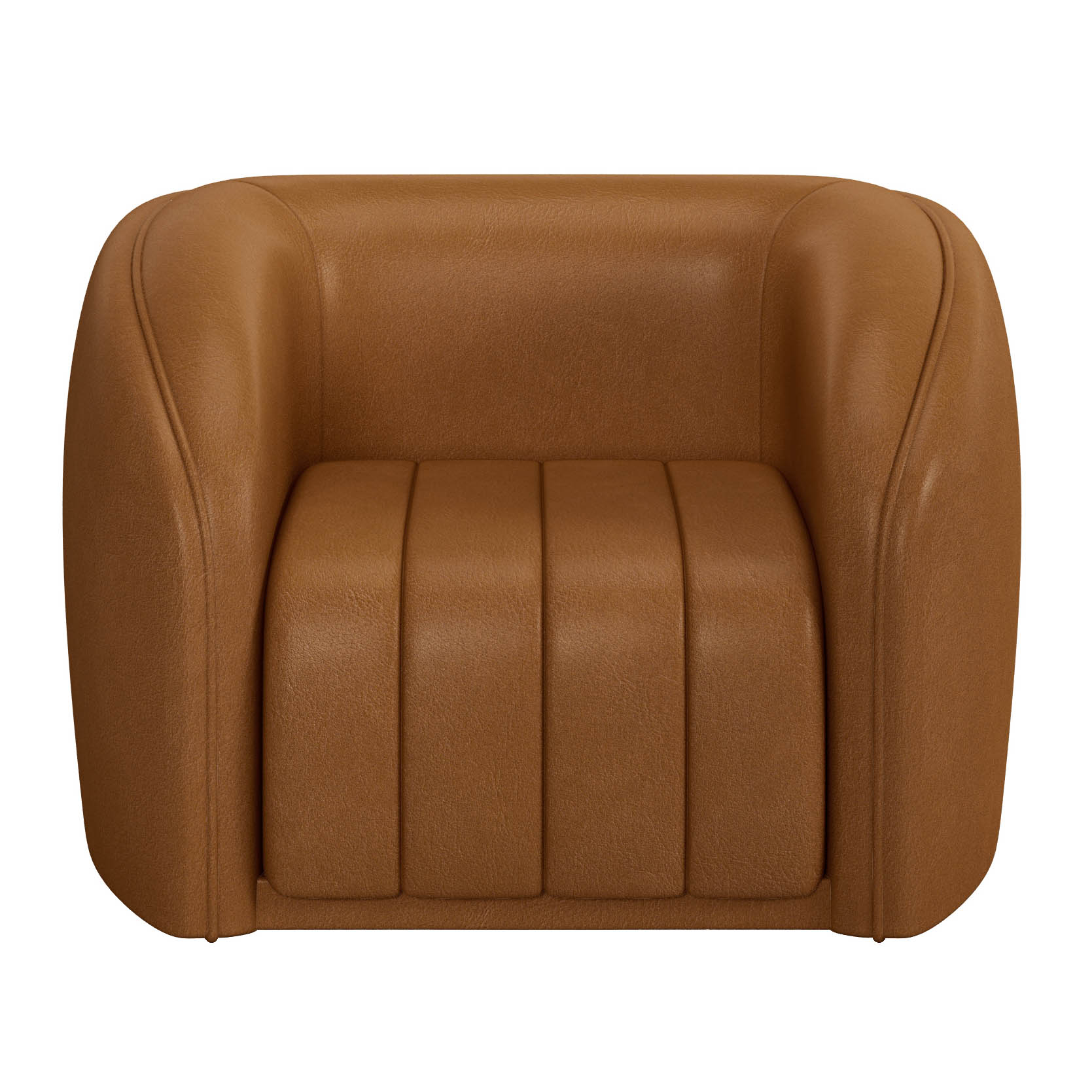Sofá Decorativo 4 Lugares 332cm e Poltrona Meris M22 Sintético Caramelo - Mpozenato