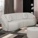 Sofá Decorativo com Almofadas 3 Lugares 288cm Tressê Zion M22 Linho Cru - Mpozenato