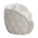 Sofá Decorativo com Almofadas 4 Lugares 318cm Tressê Zion M22 Bouclê Branco - Mpozenato