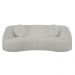Sofá Decorativo com Almofadas 4 Lugares 318cm Tressê Zion M22 Linho Cru - Mpozenato