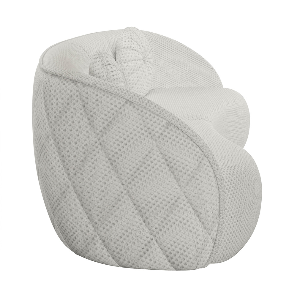Sofá Decorativo com Almofadas 4 Lugares 318cm Tressê Zion M22 Linho Cru - Mpozenato