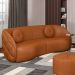 Sofá Decorativo com Almofadas 4 Lugares 318cm Tressê Zion M22 Sintético Caramelo - Mpozenato