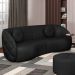 Sofá Decorativo com Almofadas 4 Lugares 318cm Tressê Zion M22 Sintético Preto - Mpozenato