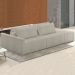 Sofá Ilha Modular com Puff para Sala Living 252cm Georgia Z08 Boucle Bege - Mpozenato