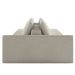Sofá Ilha Modular com Puff para Sala Living 252cm Georgia Z08 Boucle Bege - Mpozenato