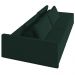 Sofá Ilha Modular com Puff para Sala Living 252cm Georgia Z08 Veludo Verde - Mpozenato