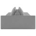 Sofá Ilha Modular com Puff para Sala Living 312cm Georgia K04 Veludo Cinza - Mpozenato