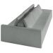 Sofá Ilha Modular com Puff para Sala Living 312cm Georgia Z08 Boucle Cinza Claro - Mpozenato