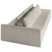 Sofá Ilha Modular com Puff para Sala Living 342cm Georgia K04 Bouclê Bege - Mpozenato