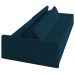 Sofá Ilha Modular com Puff para Sala Living 342cm Georgia K04 Veludo Azul - Mpozenato