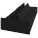 Sofá Ilha Modular com Puff para Sala Living 342cm Georgia K04 Veludo Preto - Mpozenato