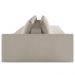 Sofá Ilha Modular com Puff para Sala Living 392cm Georgia K04 Bouclê Bege - Mpozenato