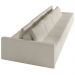 Sofá Ilha Modular com Puff para Sala Living 392cm Georgia K04 Bouclê Bege - Mpozenato