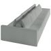 Sofá Ilha Modular com Puff para Sala Living 392cm Georgia K04 Bouclê Cinza - Mpozenato