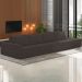 Sofá Ilha Modular com Puff para Sala Living 392cm Georgia K04 Veludo Marrom - Mpozenato