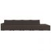 Sofá Ilha Modular com Puff para Sala Living 392cm Georgia K04 Veludo Marrom - Mpozenato