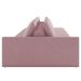 Sofá Ilha Modular com Puff para Sala Living 392cm Georgia Z08 Veludo Rosê - Mpozenato