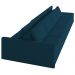 Sofá Ilha Modular com Puff para Sala Living 432cm Georgia K04 Veludo Azul - Mpozenato