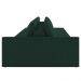 Sofá Ilha Modular com Puff para Sala Living 432cm Georgia K04 Veludo Verde - Mpozenato