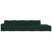 Sofá Ilha Modular com Puff para Sala Living 432cm Georgia K04 Veludo Verde - Mpozenato