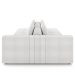 Sofá Ilha e Puff Sala Living 265cm Siesta M22 Bouclê Branco - Mpozenato