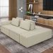 Sofá Ilha e Puff Sala Living 285cm Siesta M22 Linho Areia    - Mpozenato