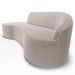 Sofá Living  2 Lugares 180cm Braço Direito Mozart D06 Bouclê Bege - Mpozenato