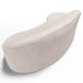 Sofá Living  2 Lugares 180cm Braço Direito Mozart D06 Linho Cru - Mpozenato
