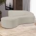 Sofá Living  2 Lugares 180cm Braço Direito Mozart D06 Sintético Bege - Mpozenato